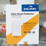 A4 Clear Sheet Protector Dolphin